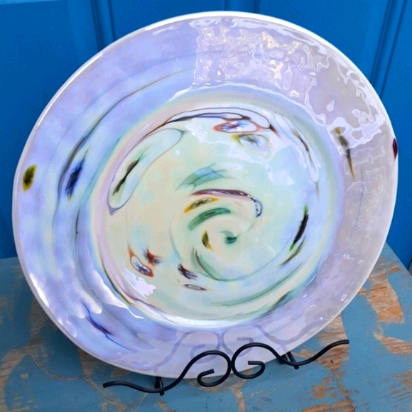 Other - Murano Glass Plate Italian Art Glass Millefiori